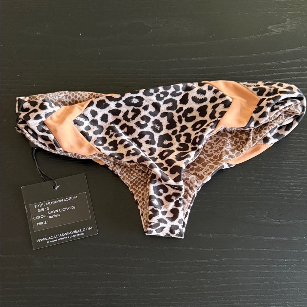 Acacia Swimwear Snow Leopard Bikini Bottom